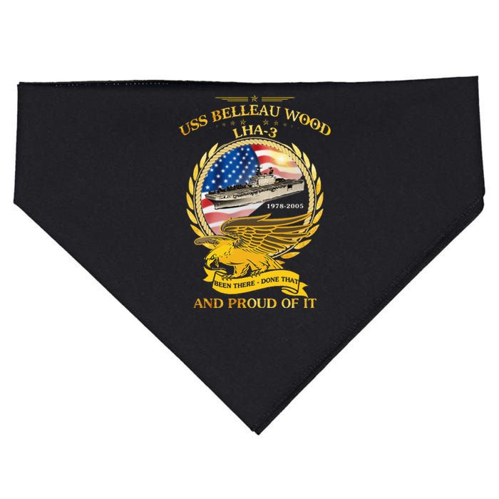 Uss Belleau Wood (Lha3) 19782005 USA-Made Doggie Bandana