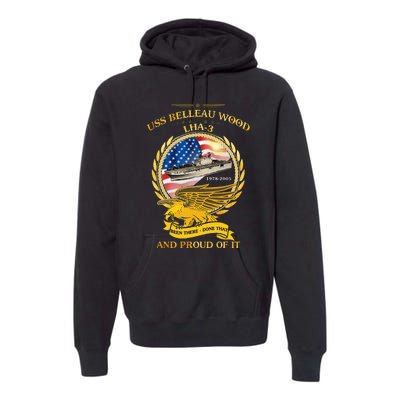 Uss Belleau Wood (Lha3) 19782005 Premium Hoodie