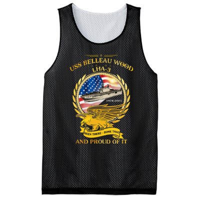 Uss Belleau Wood (Lha3) 19782005 Mesh Reversible Basketball Jersey Tank