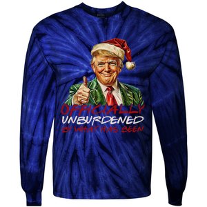 Unburdened By What Has Been 2024 Funny America U.S Quote Tie-Dye Long Sleeve Shirt