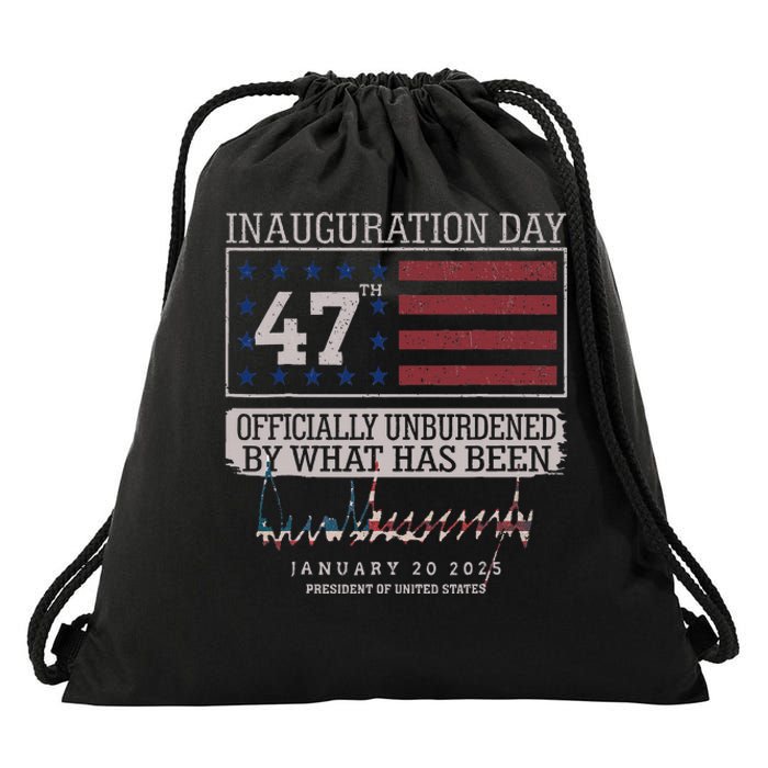 Unburdened By What Has Been Trump Victory Drawstring Bag