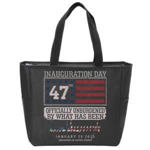 Unburdened By What Has Been Trump Victory Zip Tote Bag