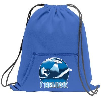 Ufo Bigfoot Water Skiing With Loch Ness Monster Cute Gift Sweatshirt Cinch Pack Bag