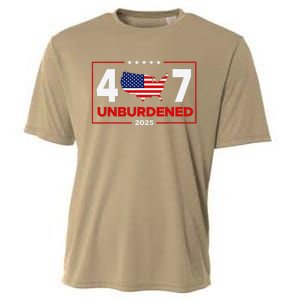 Unburdened By What Has Been Trump Flag 2024 2025 Cooling Performance Crew T-Shirt