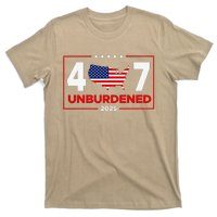 Unburdened By What Has Been Trump Flag 2024 2025 T-Shirt