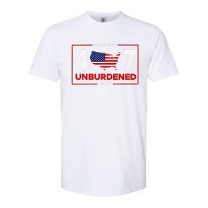 Unburdened By What Has Been Trump Flag 2024 2025 Softstyle CVC T-Shirt