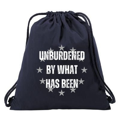 Unburdened By What Has Been Drawstring Bag