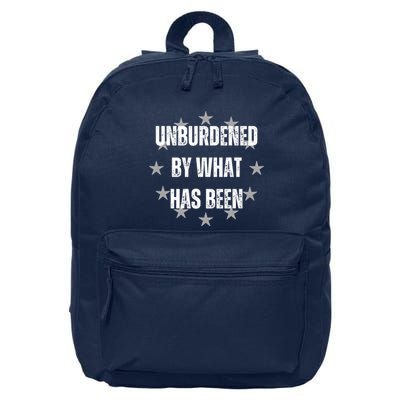 Unburdened By What Has Been 16 in Basic Backpack