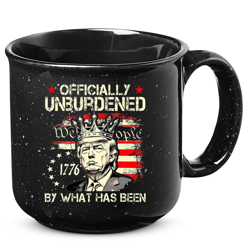 Unburdened By What Has Been Trump Victory 15oz Campfire Ceramic Mug