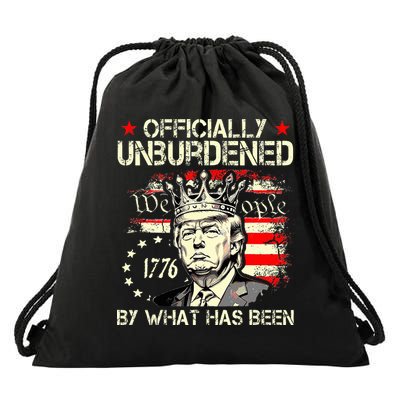 Unburdened By What Has Been Trump Victory Drawstring Bag