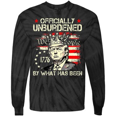Unburdened By What Has Been Trump Victory Tie-Dye Long Sleeve Shirt