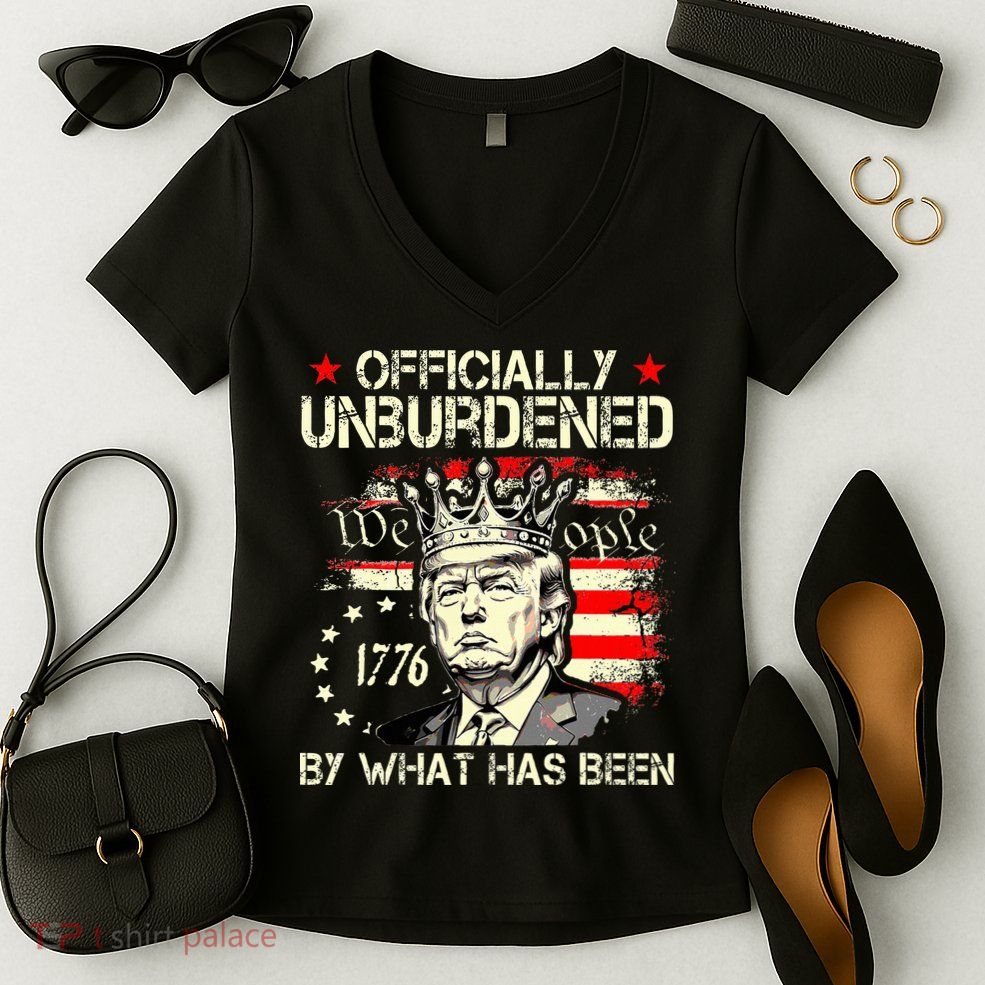 Unburdened By What Has Been Trump Victory Women's V-Neck T-Shirt