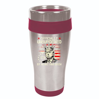 Unburdened By What Has Been Trump Victory 16oz Travel Tumbler