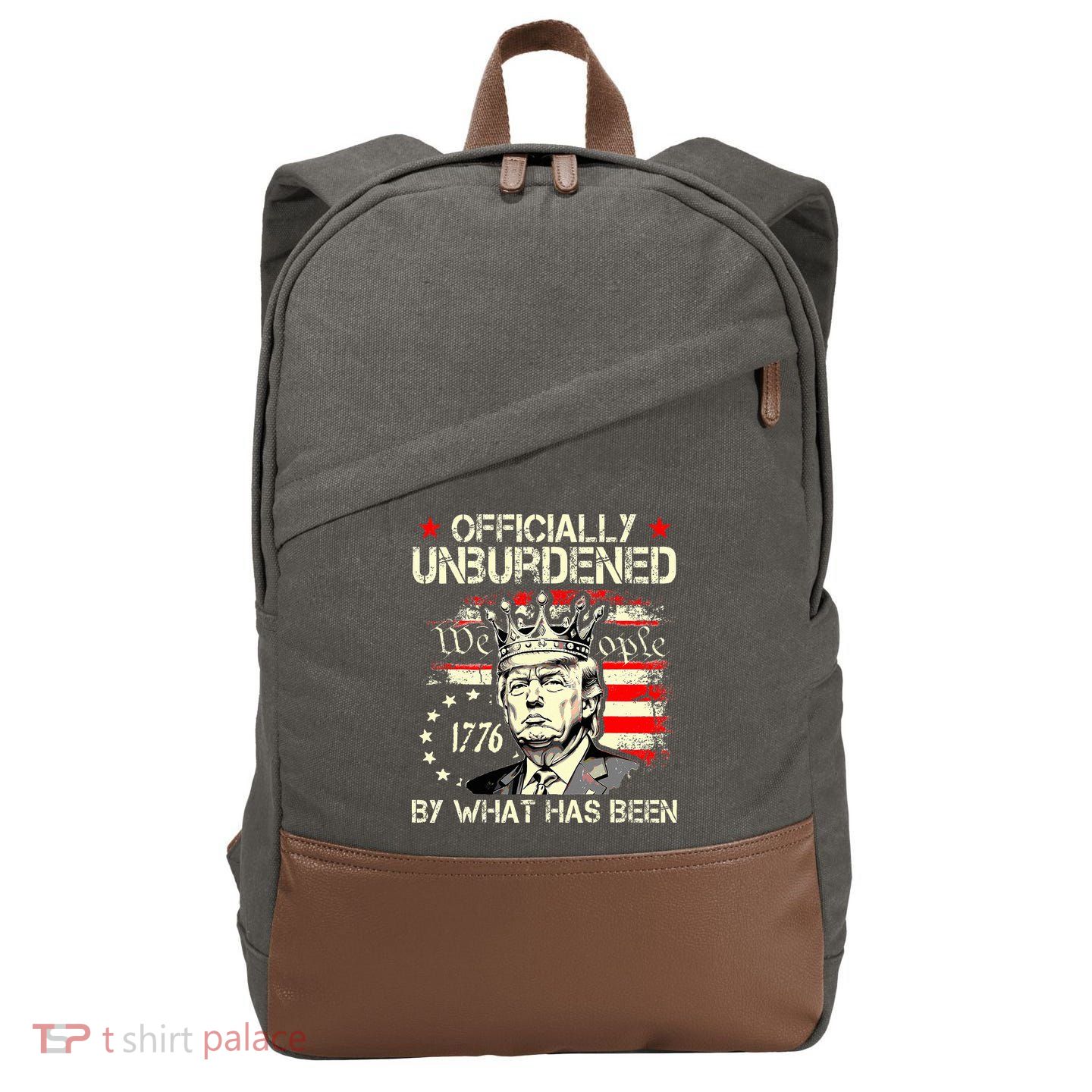 Unburdened By What Has Been Trump Victory Cotton Canvas Backpack