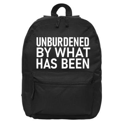 Unburdened By What Has Been 16 in Basic Backpack