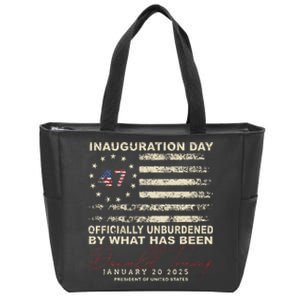 Unburdened By What Has Been Trump Victory Zip Tote Bag