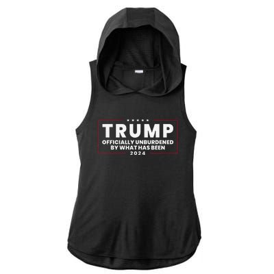 Unburdened By What Has Been Trump Victory 2024 Ladies PosiCharge Tri-Blend Wicking Draft Hoodie Tank