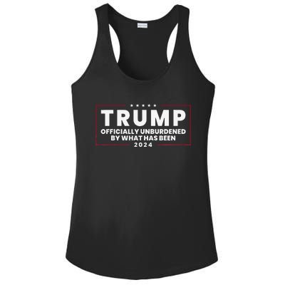 Unburdened By What Has Been Trump Victory 2024 Ladies PosiCharge Competitor Racerback Tank