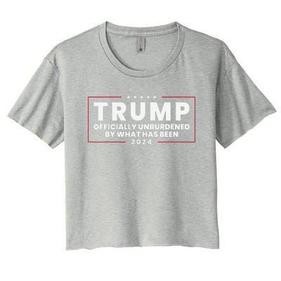 Unburdened By What Has Been Trump Victory 2024 Women's Crop Top Tee