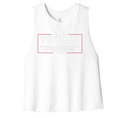 Unburdened By What Has Been Trump Victory 2024 Women's Racerback Cropped Tank