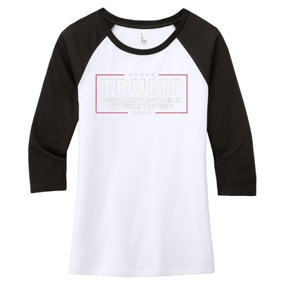 Unburdened By What Has Been Trump Victory 2024 Women's Tri-Blend 3/4-Sleeve Raglan Shirt