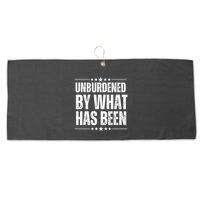 Unburdened By What Has Been Large Microfiber Waffle Golf Towel