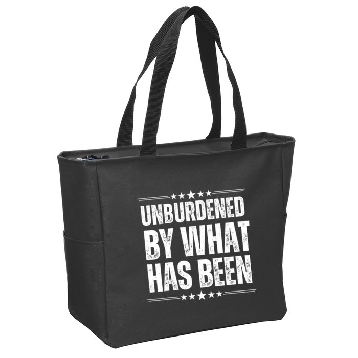 Unburdened By What Has Been Zip Tote Bag