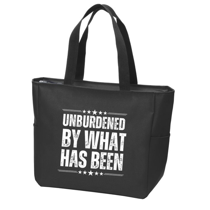 Unburdened By What Has Been Zip Tote Bag