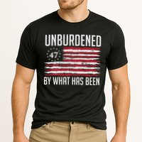 Unburdened By What Has Been Trump 47 Retro Us Flag Cooling Performance Crew T-Shirt