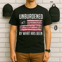 Unburdened By What Has Been Trump 47 Retro Us Flag T-Shirt