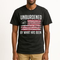 Unburdened By What Has Been Trump 47 Retro Us Flag Tall T-Shirt
