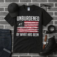 Unburdened By What Has Been Trump 47 Retro Us Flag Tall T-Shirt
