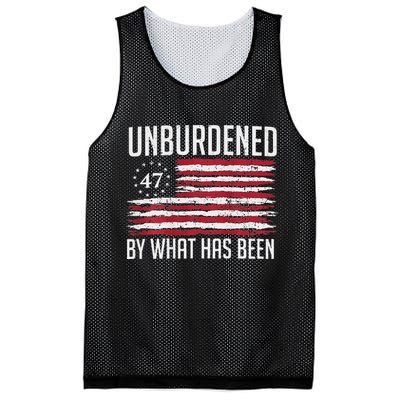 Unburdened By What Has Been Trump 47 Retro Us Flag Mesh Reversible Basketball Jersey Tank