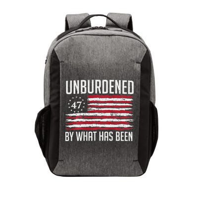 Unburdened By What Has Been Trump 47 Retro Us Flag Vector Backpack