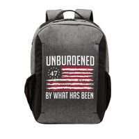 Unburdened By What Has Been Trump 47 Retro Us Flag Vector Backpack