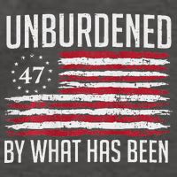 Unburdened By What Has Been Trump 47 Retro Us Flag Vector Backpack