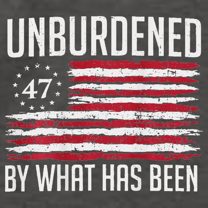 Unburdened By What Has Been Trump 47 Retro Us Flag Vector Backpack