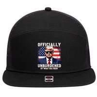 Unburdened By What Has Been 7 Panel Mesh Trucker Snapback Hat