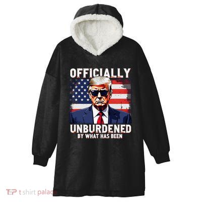 Unburdened By What Has Been Hooded Wearable Blanket