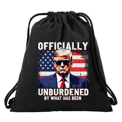Unburdened By What Has Been Drawstring Bag