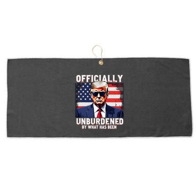 Unburdened By What Has Been Large Microfiber Waffle Golf Towel