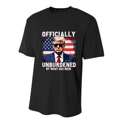 Unburdened By What Has Been Youth Performance Sprint T-Shirt