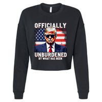 Unburdened By What Has Been Cropped Pullover Crew