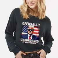 Unburdened By What Has Been Cropped Pullover Crew