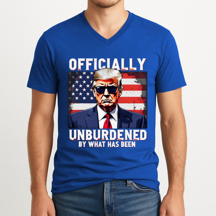 Unburdened By What Has Been V-Neck T-Shirt