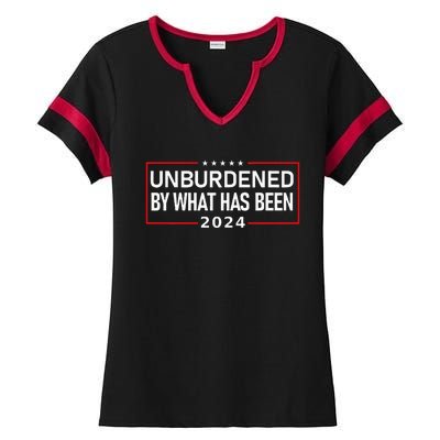 Unburdened By What Has Been 2024 Ladies Halftime Notch Neck Tee