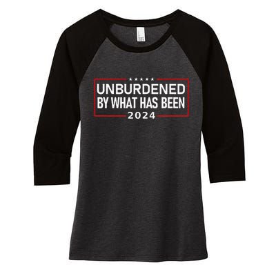 Unburdened By What Has Been 2024 Women's Tri-Blend 3/4-Sleeve Raglan Shirt