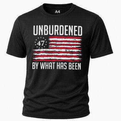 Unburdened By What Has Been Trump 47 Retro Us Flag Performance Shirt