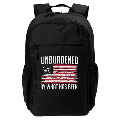 Unburdened By What Has Been Trump 47 Retro Us Flag Backpack