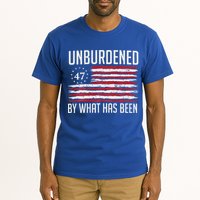Unburdened By What Has Been Trump 47 Retro Us Flag Tall T-Shirt